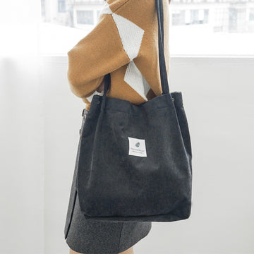 High Capacity Women Corduroy Tote