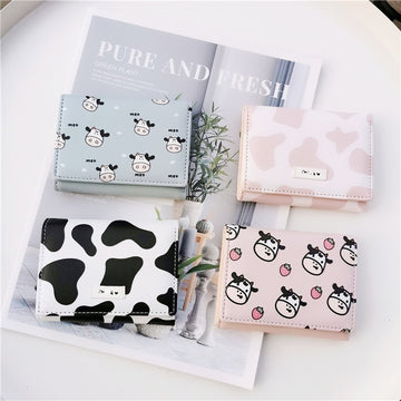 Cow Pu Leather Cartoon Anime Wallet