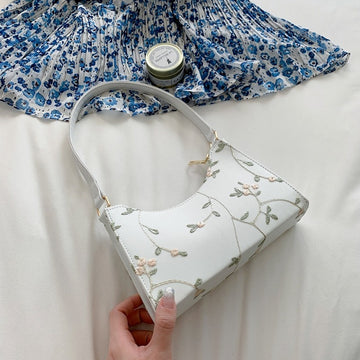 Summer Lace Floral Stitching Shoulder Bag