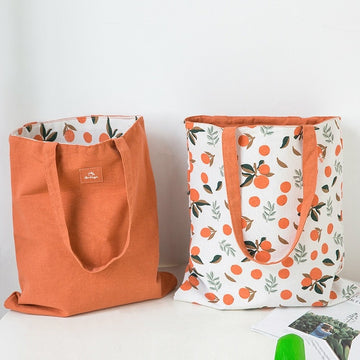 New Millet Wheat Fabric Double-sided Tote Bag