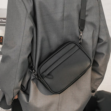 Casual Solid Male Crossbody Messenger Bag