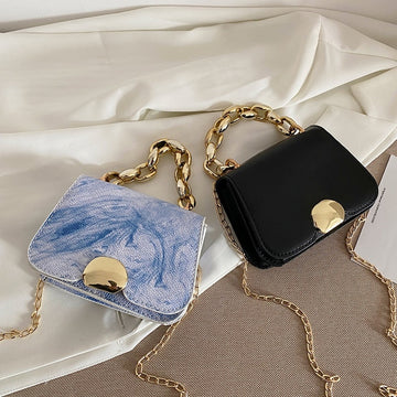 British Simple Small Square Bag