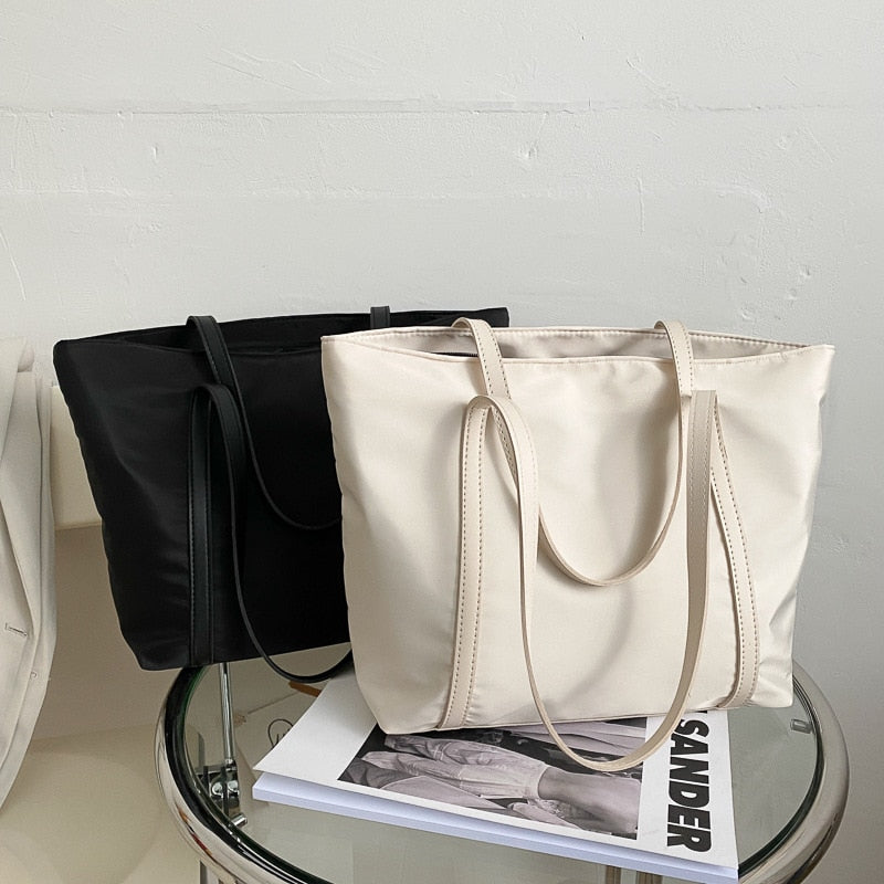 Simple Solid Color Shoulder Bag